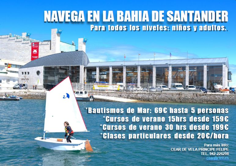 de vela en la bahía de Santander - Turismo de Cantabria - Portal Oficial de Turismo de Cantabria - Cantabria - España