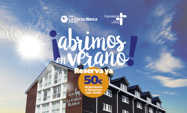 Cantabria - CANTUR - hoteles - Alto Campoo - La Corza Blanca -apertura - verano 2019