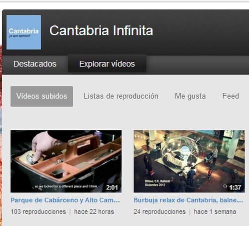 Nuevos videos en el canal de Youtube de turismo de Cantabria
