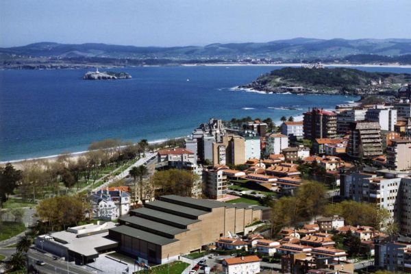 Vista aérea del Palacio de Exposiciones de Santander